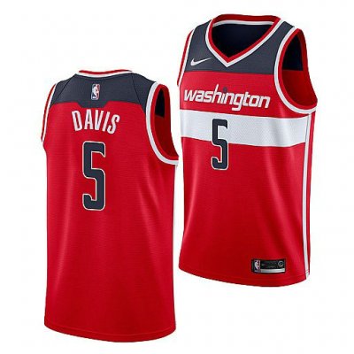 Maillot de Basket #5 Davis Washington Wizards Rouge